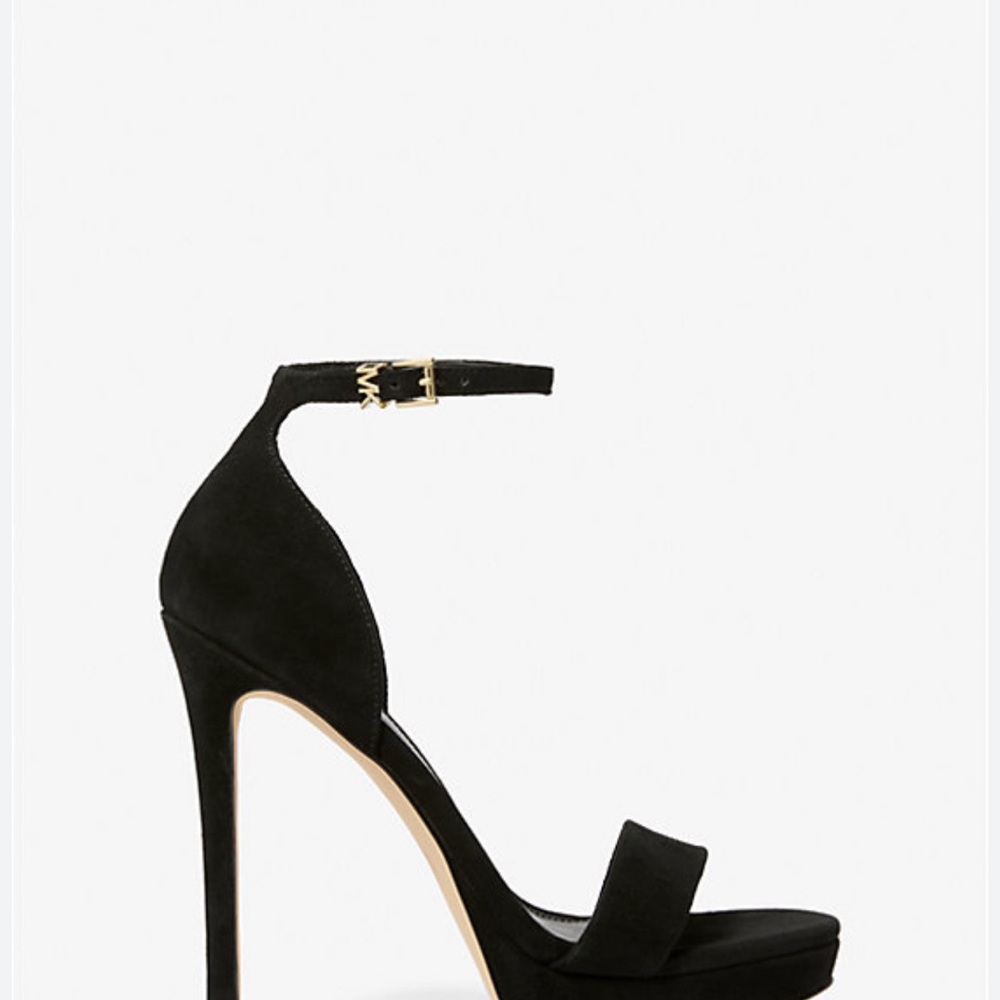 Black Suede MK heels